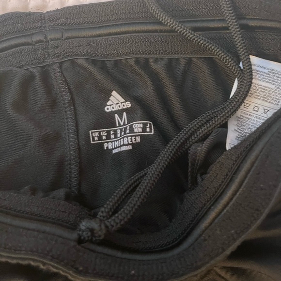 Adidas Men’s Track Pants White/Black - Picture 3 of 4